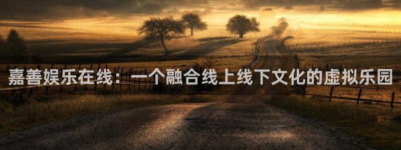 今年会：嘉善娱乐在线：一个融合线上线下文化的虚拟乐园